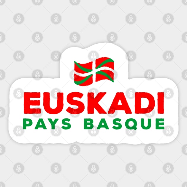 Euskadi pays basque Sticker by Mr Youpla